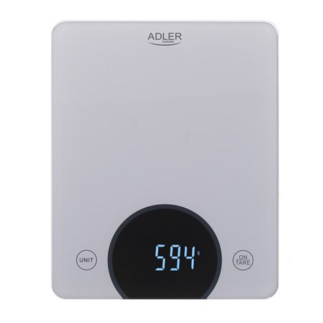 Adler | Kitchen Scale | AD 3173s | Maximum weight (capacity) 10 kg | Graduation 1 g | Display type LED | Grey